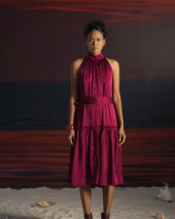 Đầm Nữ F2 Lụa Hồng Tím Summer Get Away