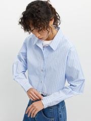Áo Sơ Mi Croptop Phối Ren