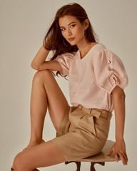 Áo Nữ F2 Linen Hồng Becoming Unveil