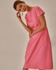 Đầm Nữ F2 Linen Hồng Becoming Unveil