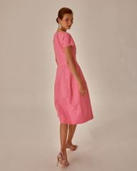 Đầm Nữ F2 Linen Hồng Becoming Unveil