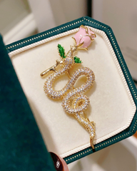 Cài áo MERI Floral Snake
