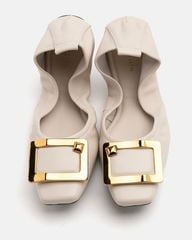 Giày Búp Bê Nữ Pazzion Huda Gold Buckle Foldable Flats