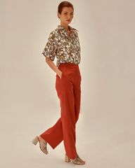 Quần Dài Nữ F2 Linen Cam Becoming Unveil
