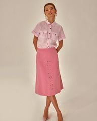 Chân Váy Nữ F2 Linen Hồng Becoming Unveil