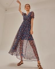 Đầm Nữ F2 Voan Xanh Fly Sky