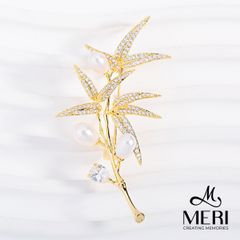 Cài Áo Nữ Meri Bamboo Pearl