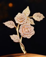 Cài Áo Rose Duet