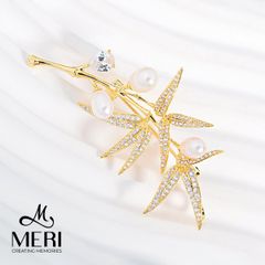 Cài Áo Nữ Meri Bamboo Pearl