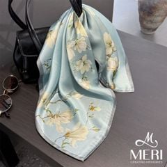 Khăn Choàng Nữ Meri Lụa Magnolia Grace