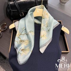 Khăn Choàng Nữ Meri Lụa Magnolia Grace