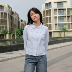 Áo Kiểu Nữ TheBlueTshirt Jacket Shirt - Seersucker SkyBlue