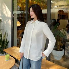 Áo Sơ Mi Nữ TheBlueTshirt Standard Lux Shirt - Ivory White