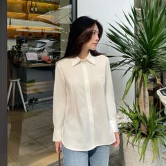 Áo Sơ Mi Nữ TheBlueTshirt Standard Lux Shirt - Ivory White