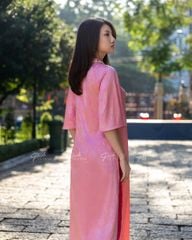 Áo Dài Nữ F2 Lụa Hồng Nhạt - Không Kèm Quần