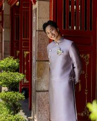 Áo Dài Nam F2 Gấm Ruốc - Không Kèm Quần