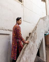 Áo Dài Nam F2 Gấm Nhiều Màu - Không Kèm Quần