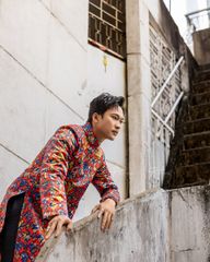 Áo Dài Nam F2 Gấm Nhiều Màu - Không Kèm Quần