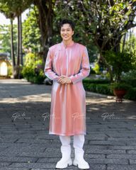 Áo Dài Nam F2 Oganza Cam - Không Kèm Quần