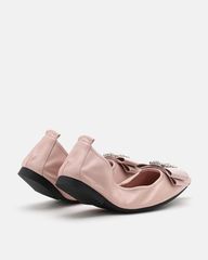 Giày Búp Bê Nữ Pazzion Leslie Diamante Bow Pointed Toe Foldable Flats