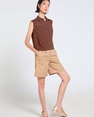 Quần Short Nữ F2 Linen Be Tender Drit