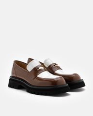 Giày Lười Nữ Pazzion Zilpah Embellished Two-Tone Penny Loafers