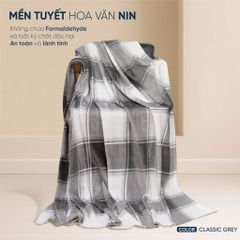 Chăn Mền Nin House Classic Grey