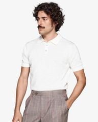 Áo Polo Dệt Kim 100% Cotton - Slim Fit