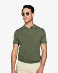 Áo Polo Dệt Kim 100% Cotton - Slim Fit