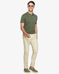 Áo Polo Dệt Kim 100% Cotton - Slim Fit