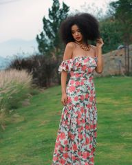 Đầm Nữ F2 Linen Cam Hoa Tender Drit