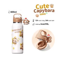 Bình Nước Giữ Nhiệt Diller Capybara 600ml