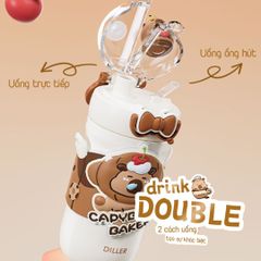 Bình Nước Giữ Nhiệt Diller Capybara 490ml