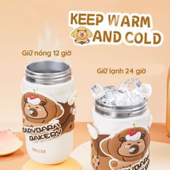 Bình Nước Giữ Nhiệt Diller Capybara 490ml
