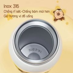 Bình Nước Giữ Nhiệt Diller Capybara 600ml