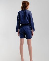 Quần Short Linen F2 Xanh Đen Hương Mùa Hè