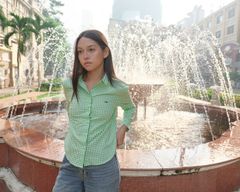 Áo Sơ Mi Nữ TheBlueTshirt Ultimate Classic Shirt - Pearl Green Gingham
