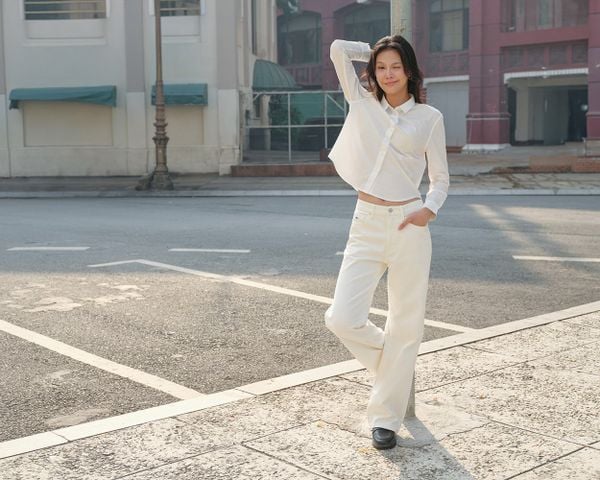 Áo Sơ Mi Nữ TheBlueTshirt Ultimate Classic Shirt - White