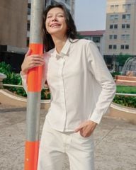 Áo Sơ Mi Nữ TheBlueTshirt Ultimate Classic Shirt - White