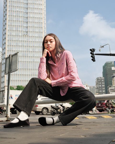Áo Sơ Mi Nữ TheBlueTshirt The A Classic Shirt - Red Gingham