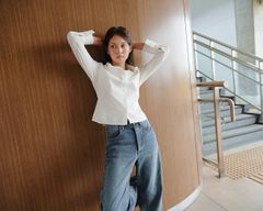 Áo Sơ Mi Nữ TheBlueTshirt Miss 90s Shirt - Ivory White