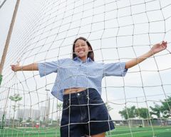 Áo Sơ Mi Nữ TheBlueTshirt NewYork Shirt - Ocean Blue Gingham