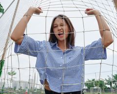 Áo Sơ Mi Nữ TheBlueTshirt NewYork Shirt - Ocean Blue Gingham