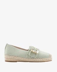 Giày Lười Nữ Pazzion Nancy Crystal Embellished Buckle Espadrilles