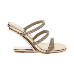 Dép Cao Gót Nữ Laminated Heeled Sandals Primadonna Collection