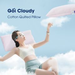 Gối Chần Bông Cloudy Nin House Cho Người Nằm Thấp