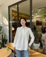 Áo Sơ Mi Nữ TheBlueTshirt Standard Lux Shirt - Ivory White