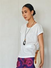 Áo Kiểu Linen Trắng