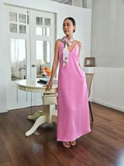 Đầm Linen Hồng