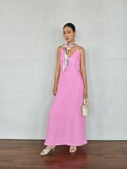 Đầm Linen Hồng